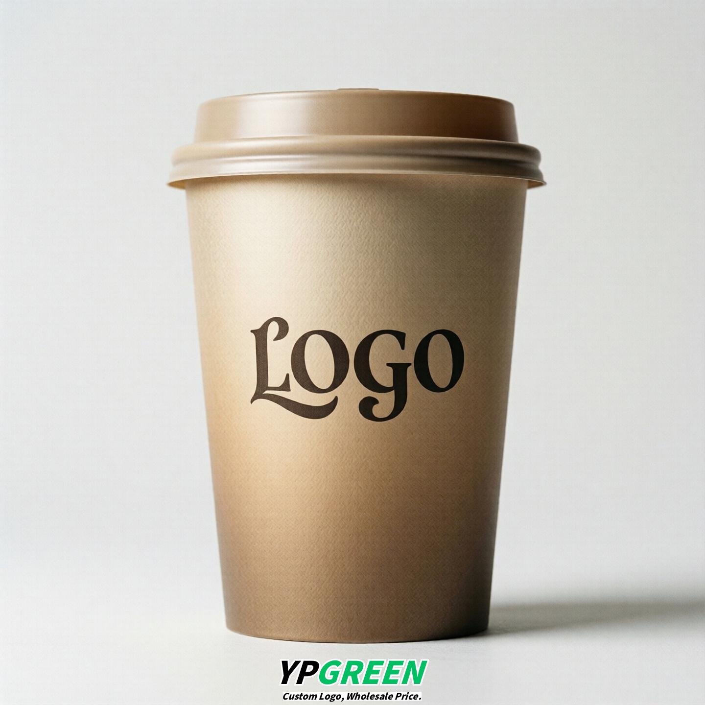 Champagne Gradient Paper Cups 8oz/10oz/12oz/16oz/20oz/22oz