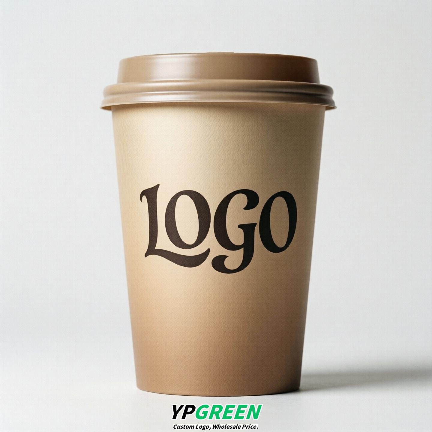 Champagne Gradient Paper Cups 8oz/10oz/12oz/16oz/20oz/22oz
