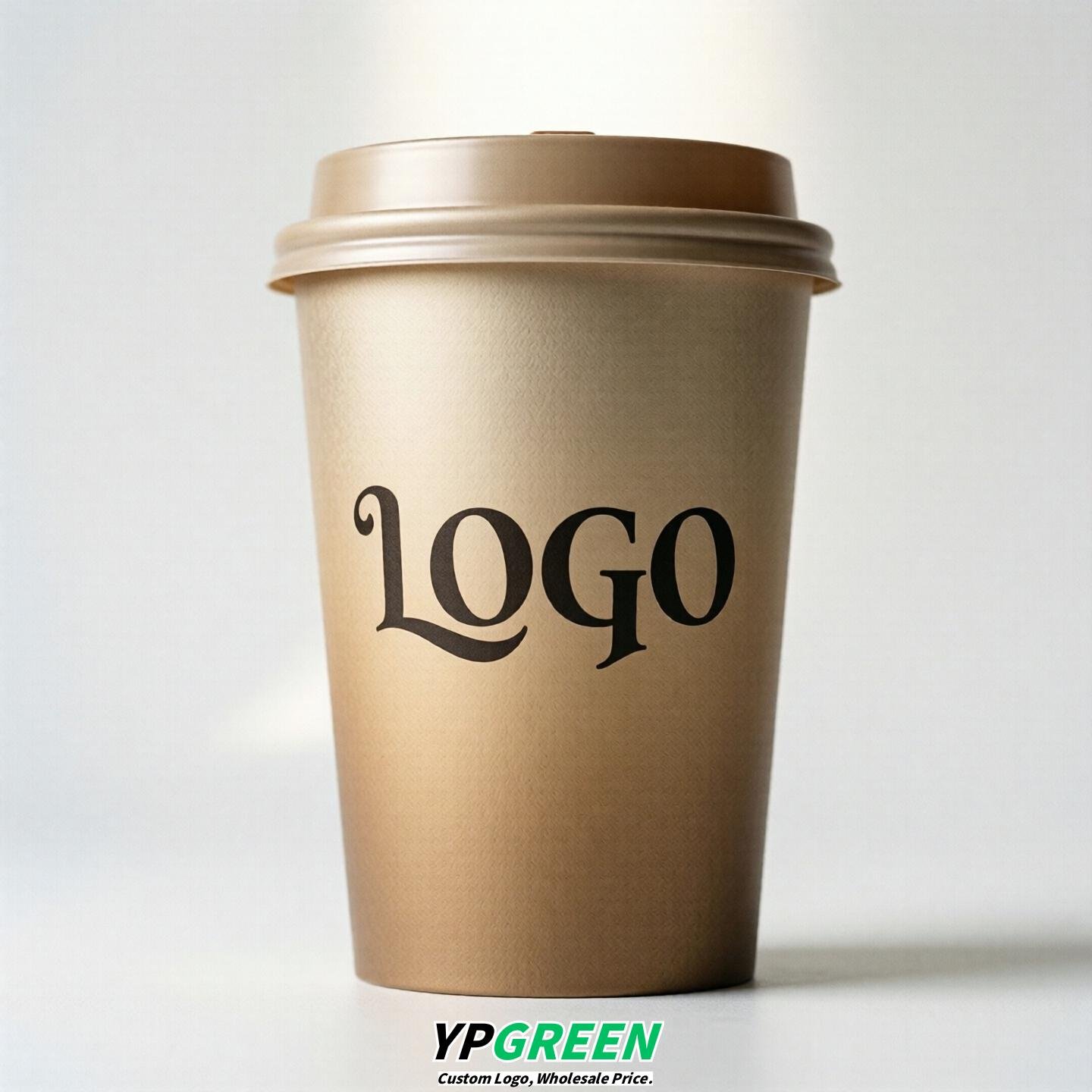 Champagne Gradient Paper Cups 8oz/10oz/12oz/16oz/20oz/22oz