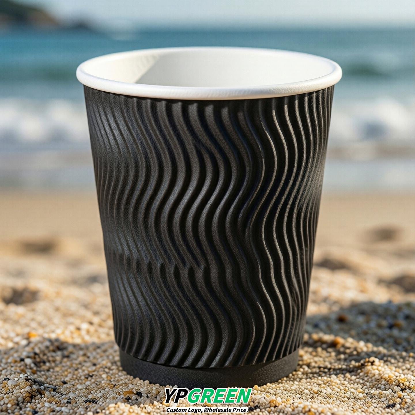Charcoal Embossed Paper Cups 10oz/12oz/16oz/20oz/22oz Charcoal Embossed Paper Cups 10oz/12oz/16oz/20oz/22oz