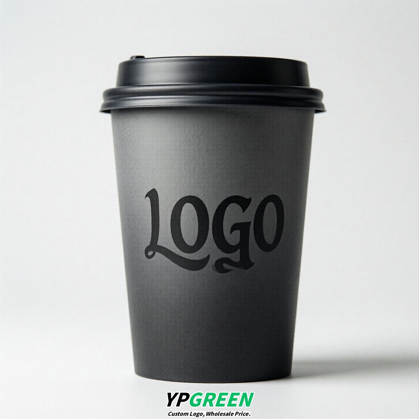 Charcoal Gradient Paper Cups 8oz/10oz/12oz/16oz/20oz/22oz