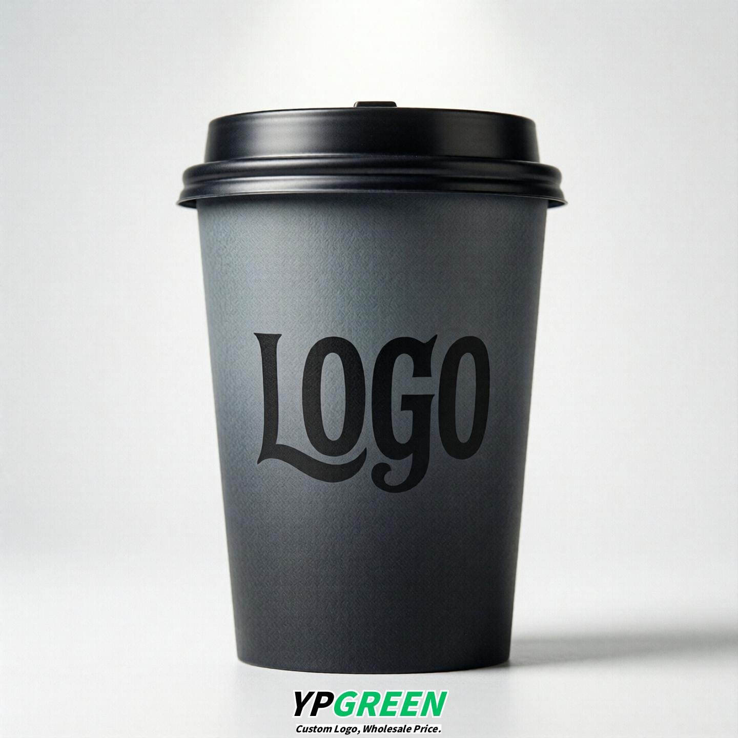 Charcoal Gradient Paper Cups 8oz/10oz/12oz/16oz/20oz/22oz