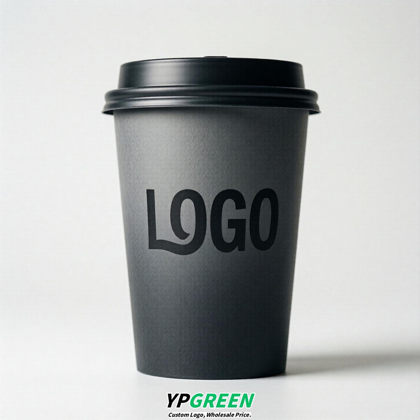 Charcoal Gradient Paper Cups 8oz/10oz/12oz/16oz/20oz/22oz