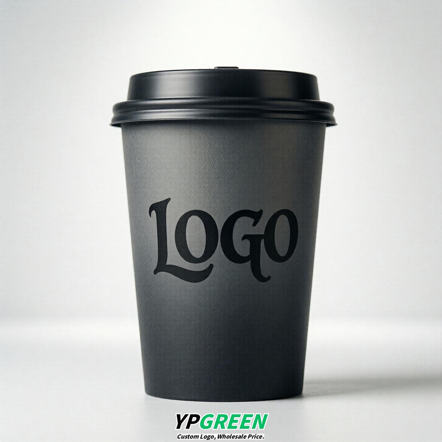 Charcoal Gradient Paper Cups 8oz/10oz/12oz/16oz/20oz/22oz