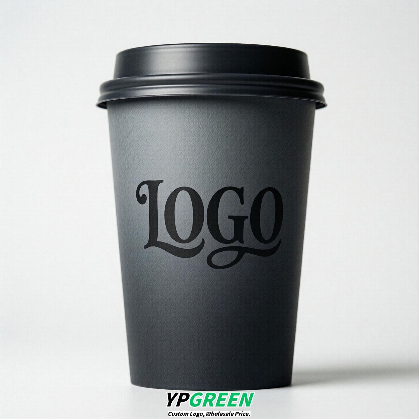 Charcoal Gradient Paper Cups 8oz/10oz/12oz/16oz/20oz/22oz