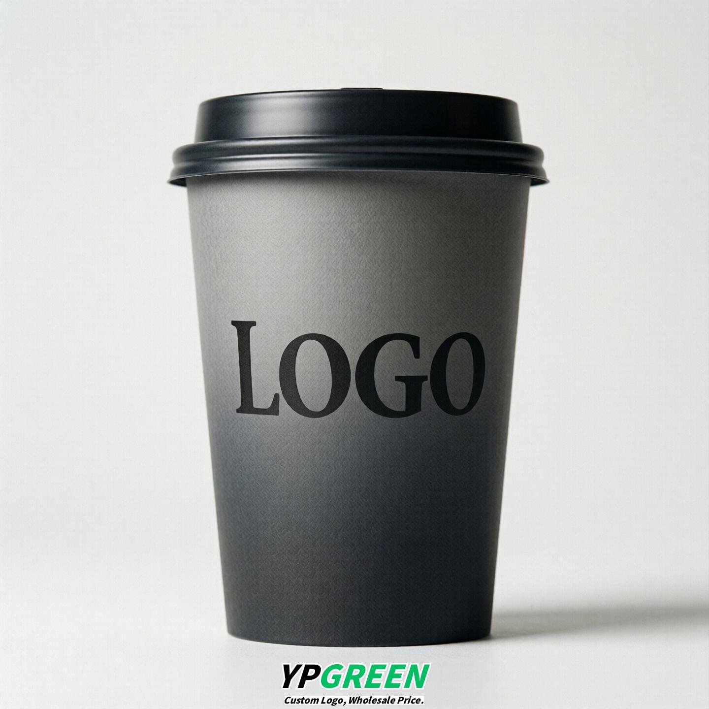 Charcoal Gradient Paper Cups 8oz/10oz/12oz/16oz/20oz/22oz