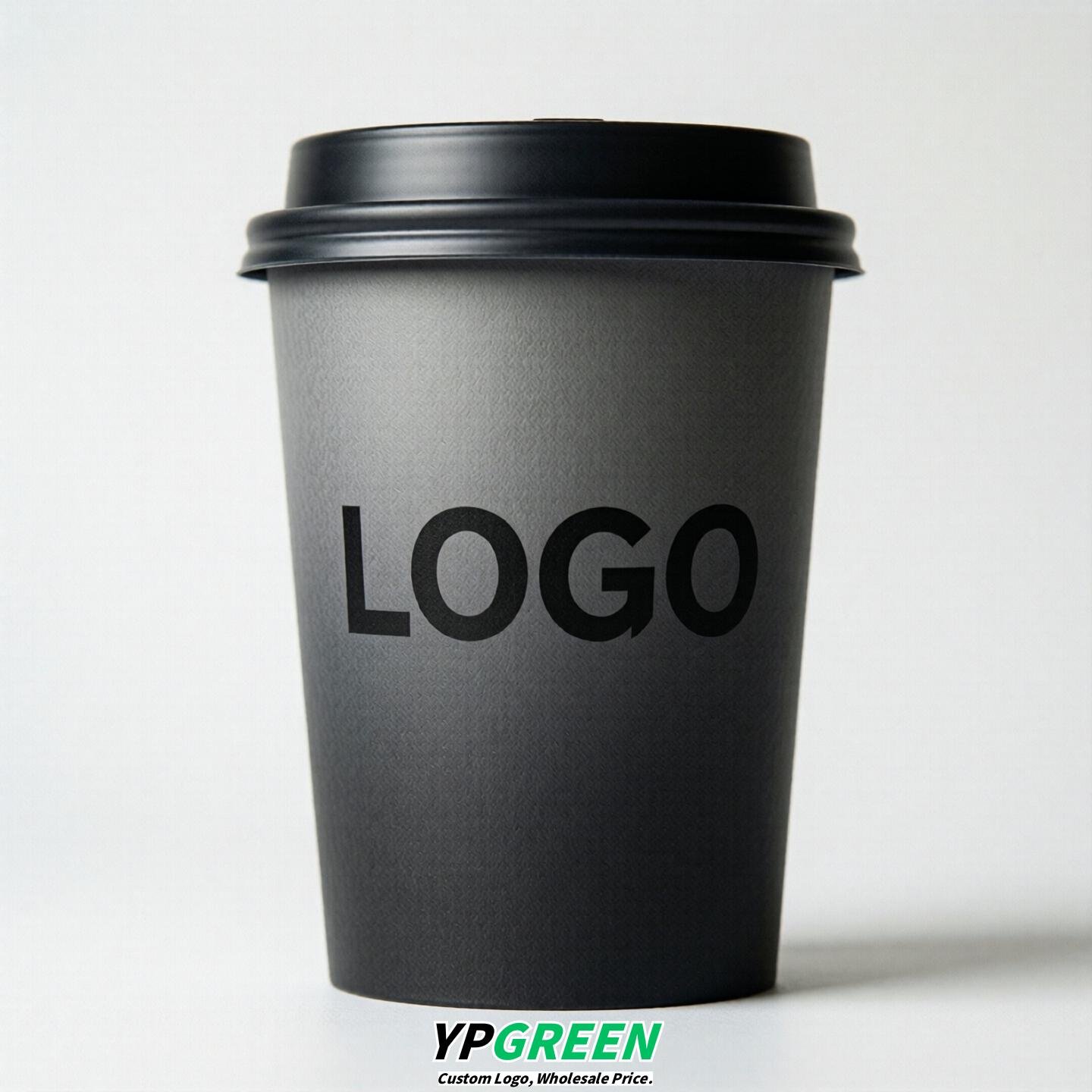 Charcoal Gradient Paper Cups 8oz/10oz/12oz/16oz/20oz/22oz
