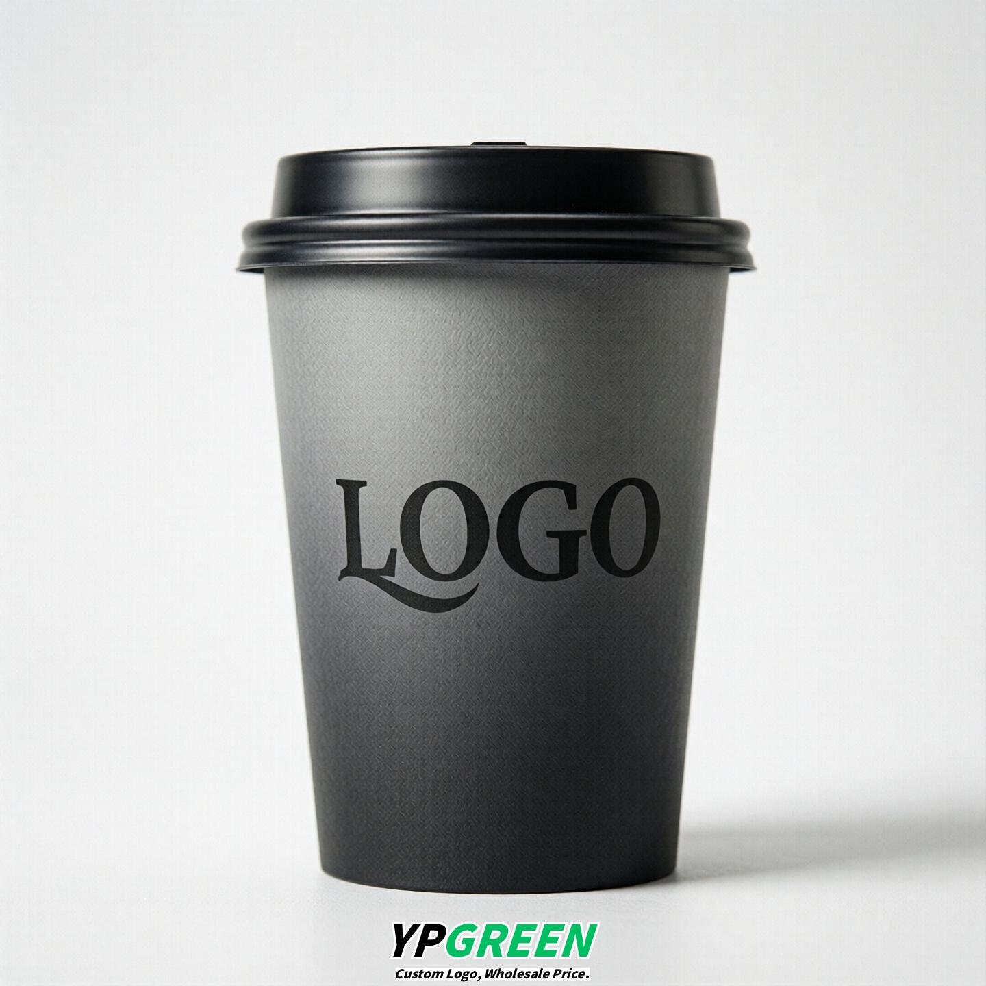 Charcoal Gradient Paper Cups 8oz/10oz/12oz/16oz/20oz/22oz