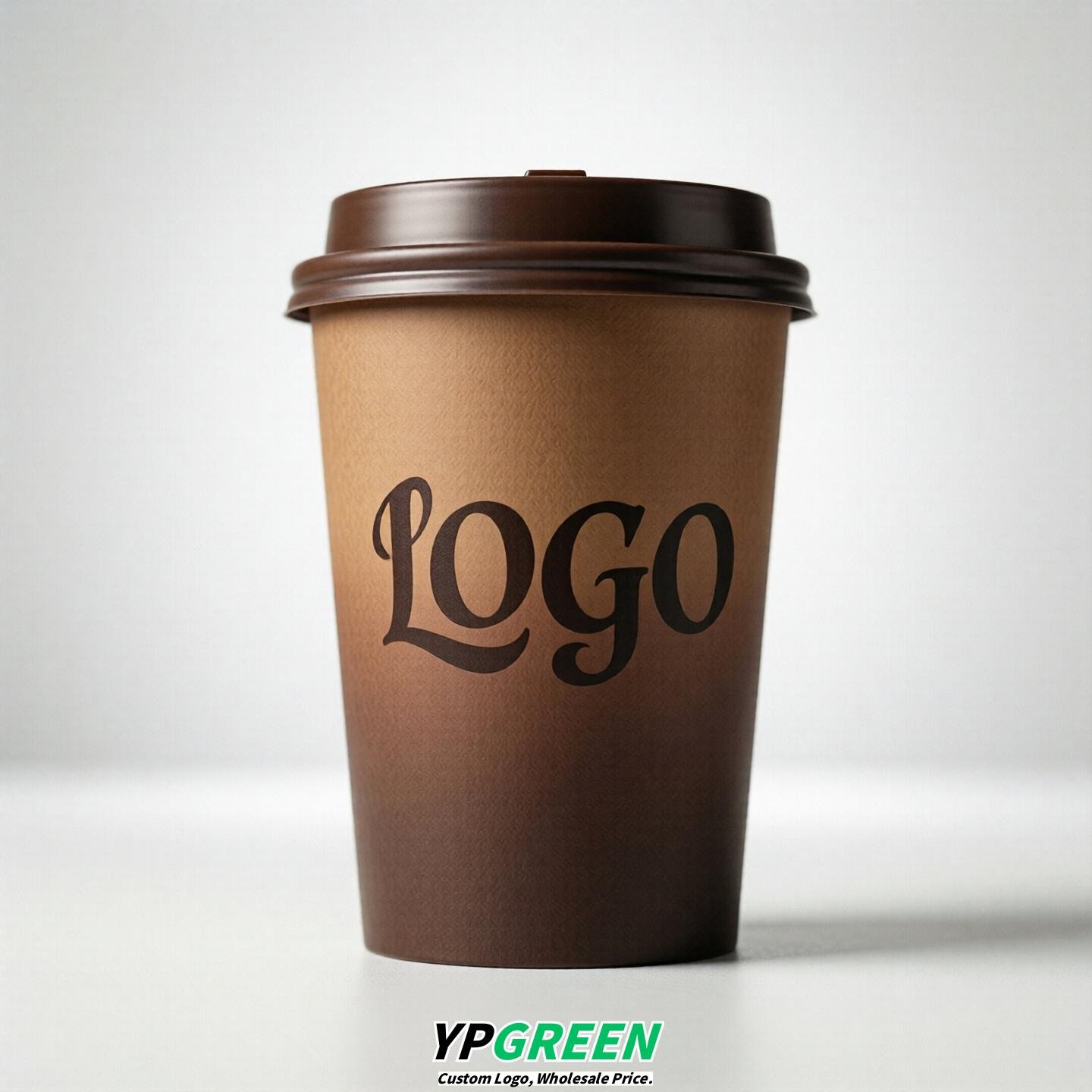 Chocolate Gradient Paper Cups 8oz/10oz/12oz/16oz/20oz/22oz
