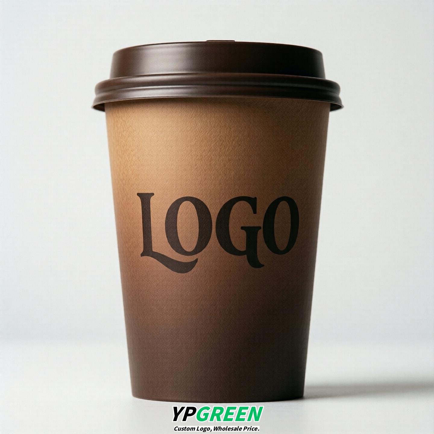 Chocolate Gradient Paper Cups 8oz/10oz/12oz/16oz/20oz/22oz
