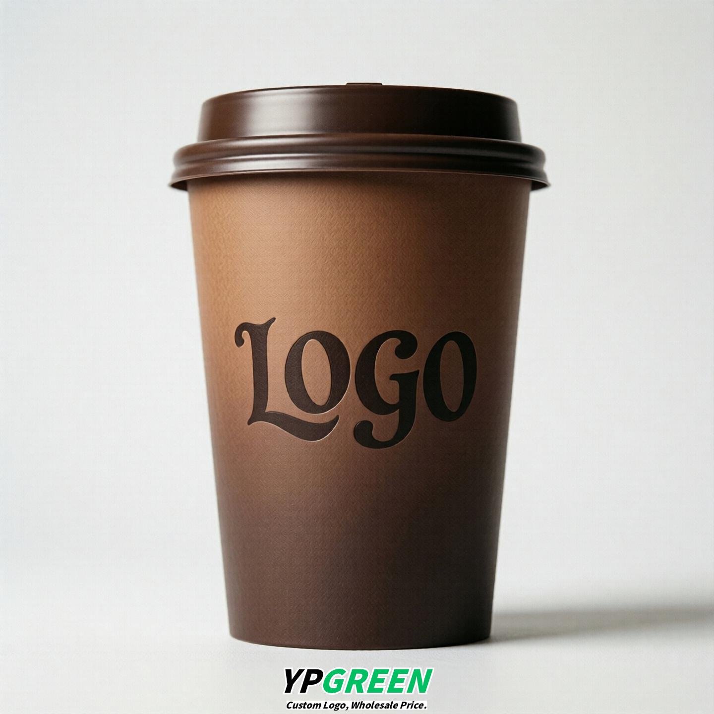 Chocolate Gradient Paper Cups 8oz/10oz/12oz/16oz/20oz/22oz