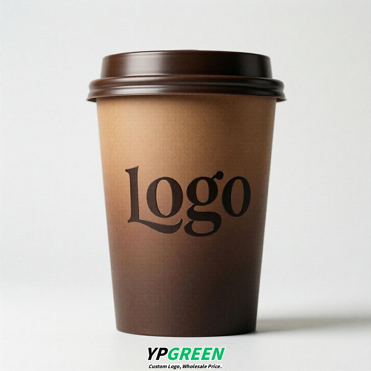 Chocolate Gradient Paper Cups 8oz/10oz/12oz/16oz/20oz/22oz