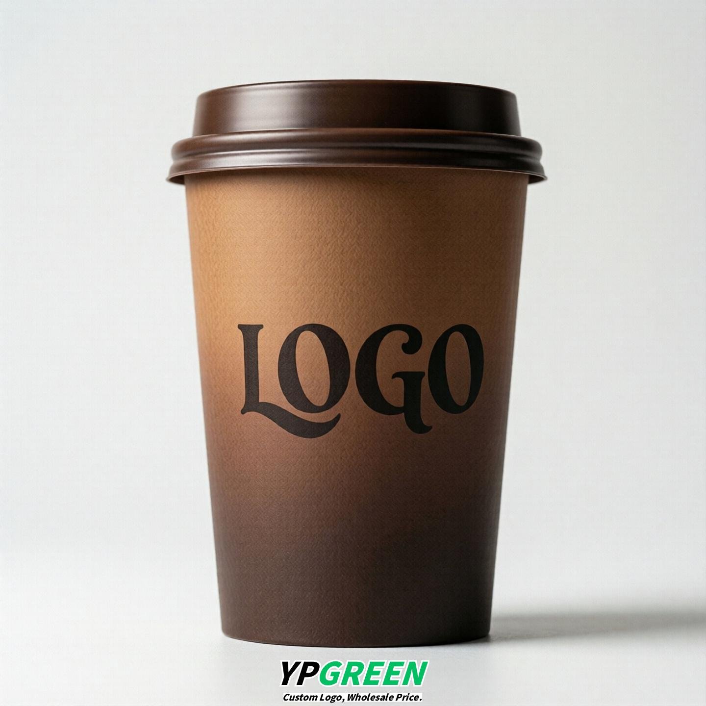 Chocolate Gradient Paper Cups 8oz/10oz/12oz/16oz/20oz/22oz