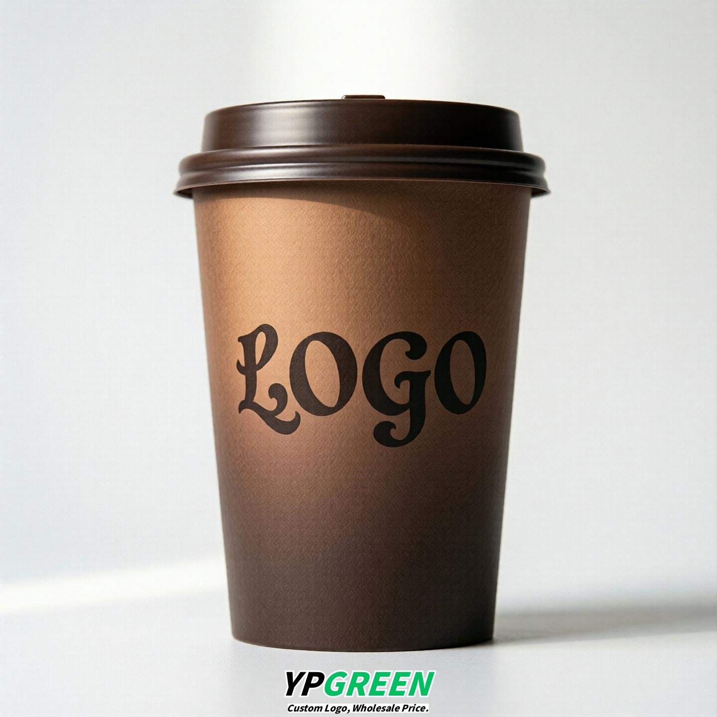Chocolate Gradient Paper Cups 8oz/10oz/12oz/16oz/20oz/22oz