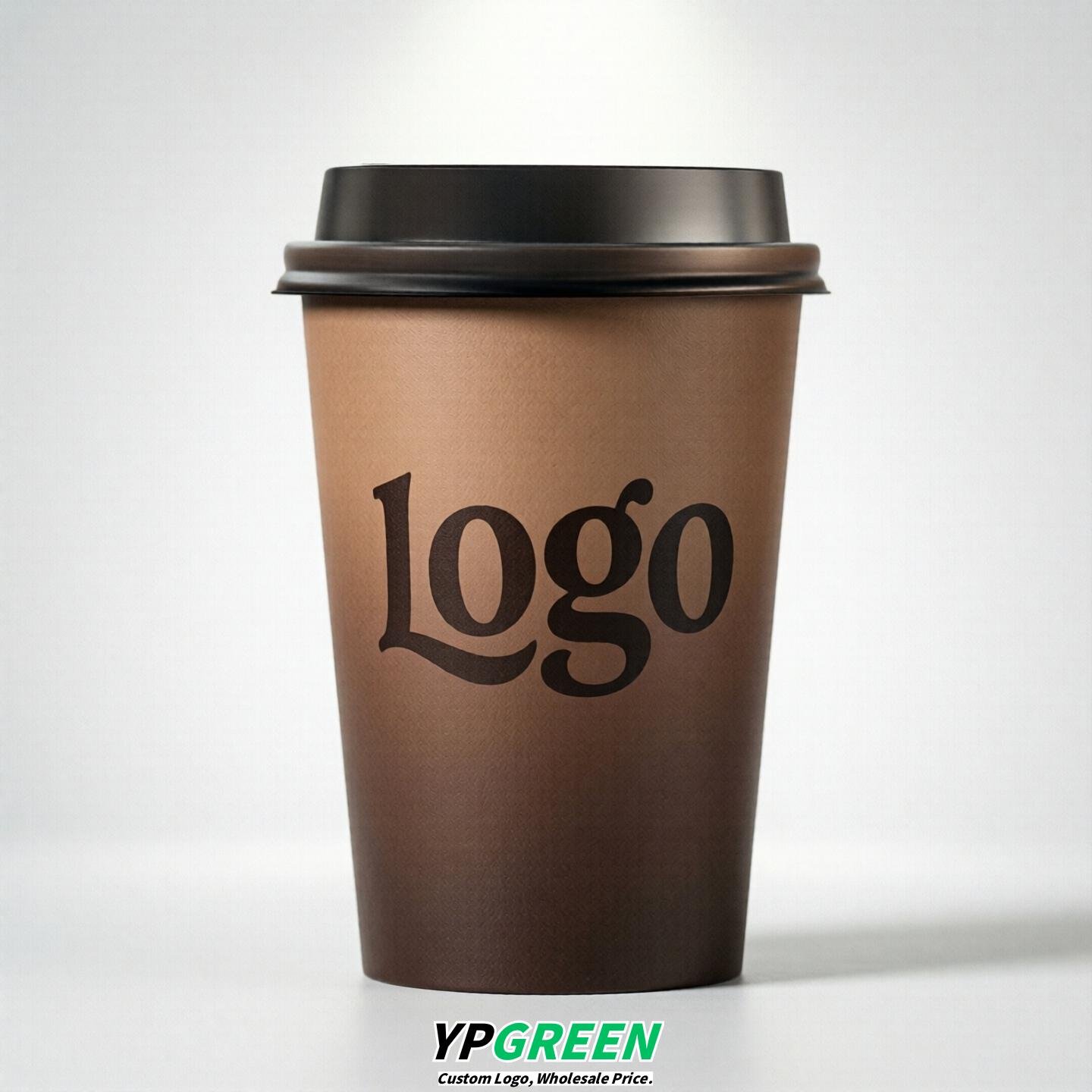 Chocolate Gradient Paper Cups 8oz/10oz/12oz/16oz/20oz/22oz