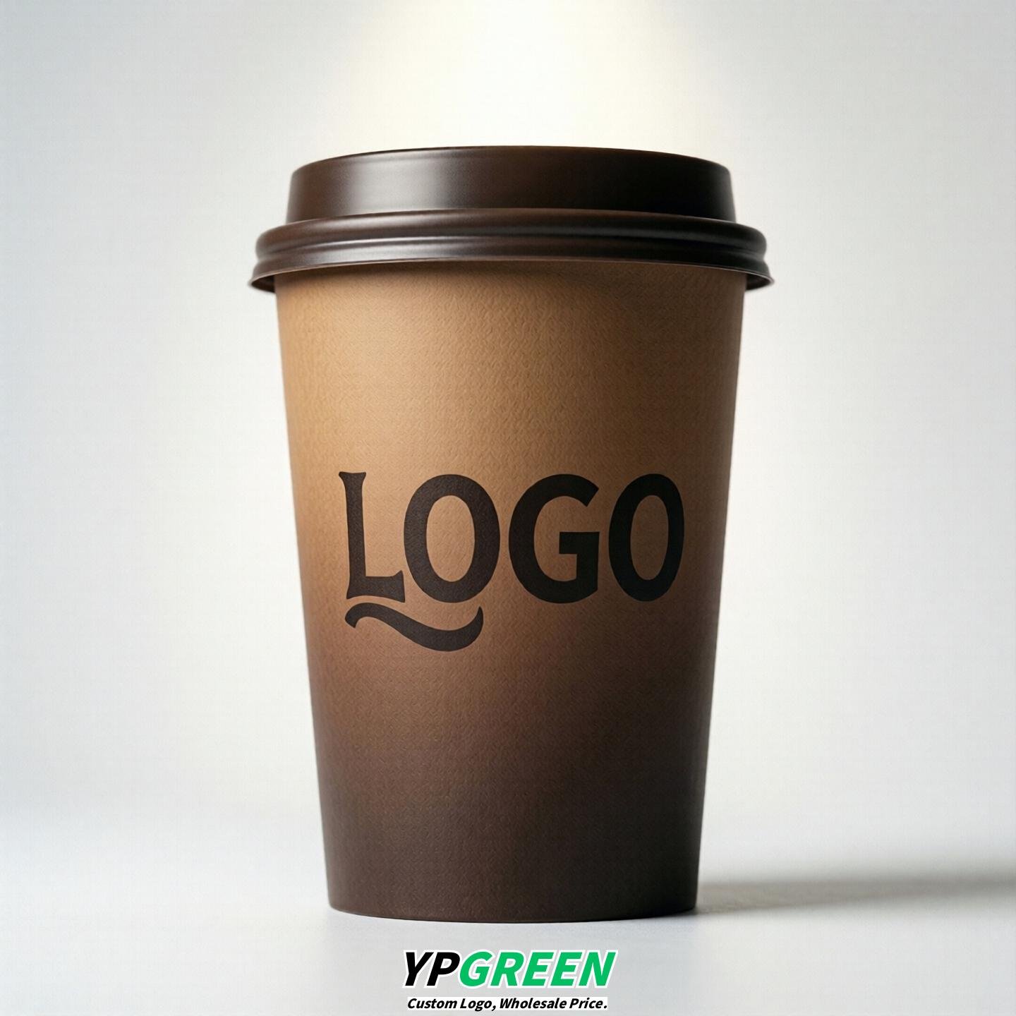 Coffee Gradient Paper Cups 8oz/10oz/12oz/16oz/20oz/22oz