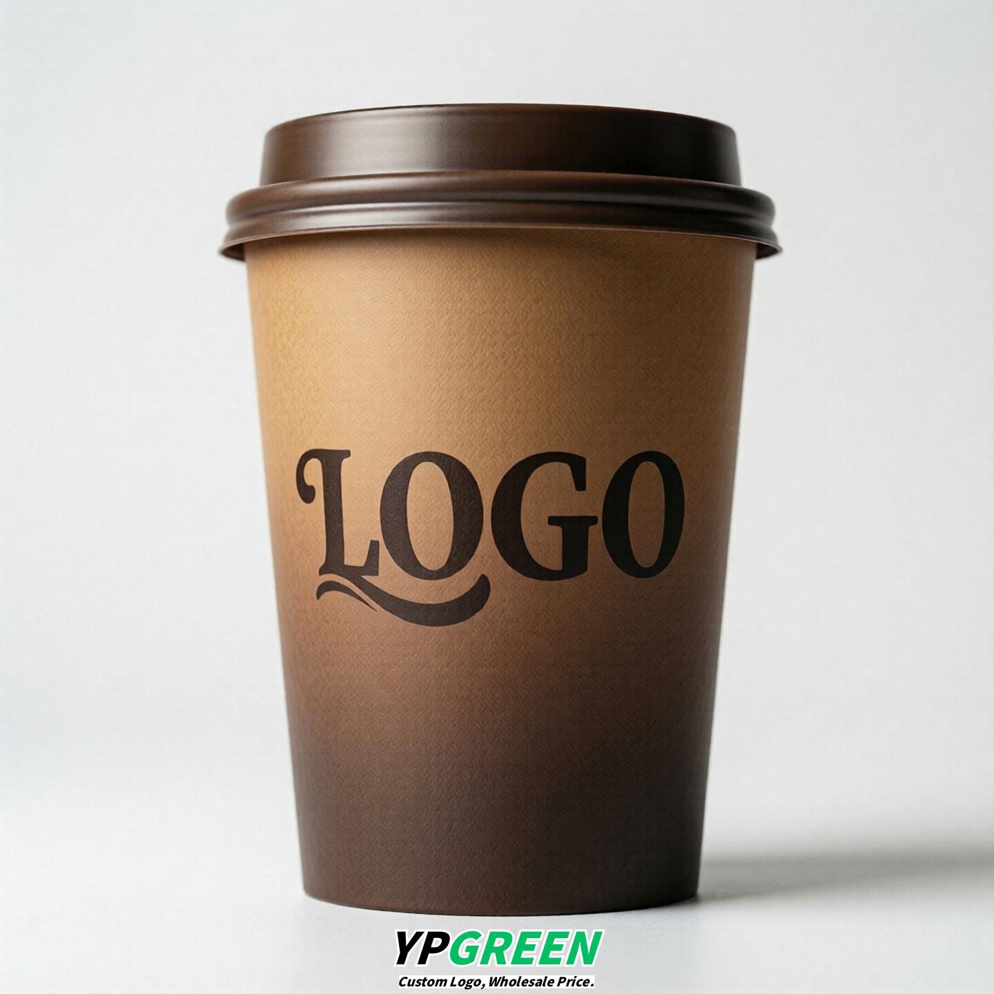 Coffee Gradient Paper Cups 8oz/10oz/12oz/16oz/20oz/22oz