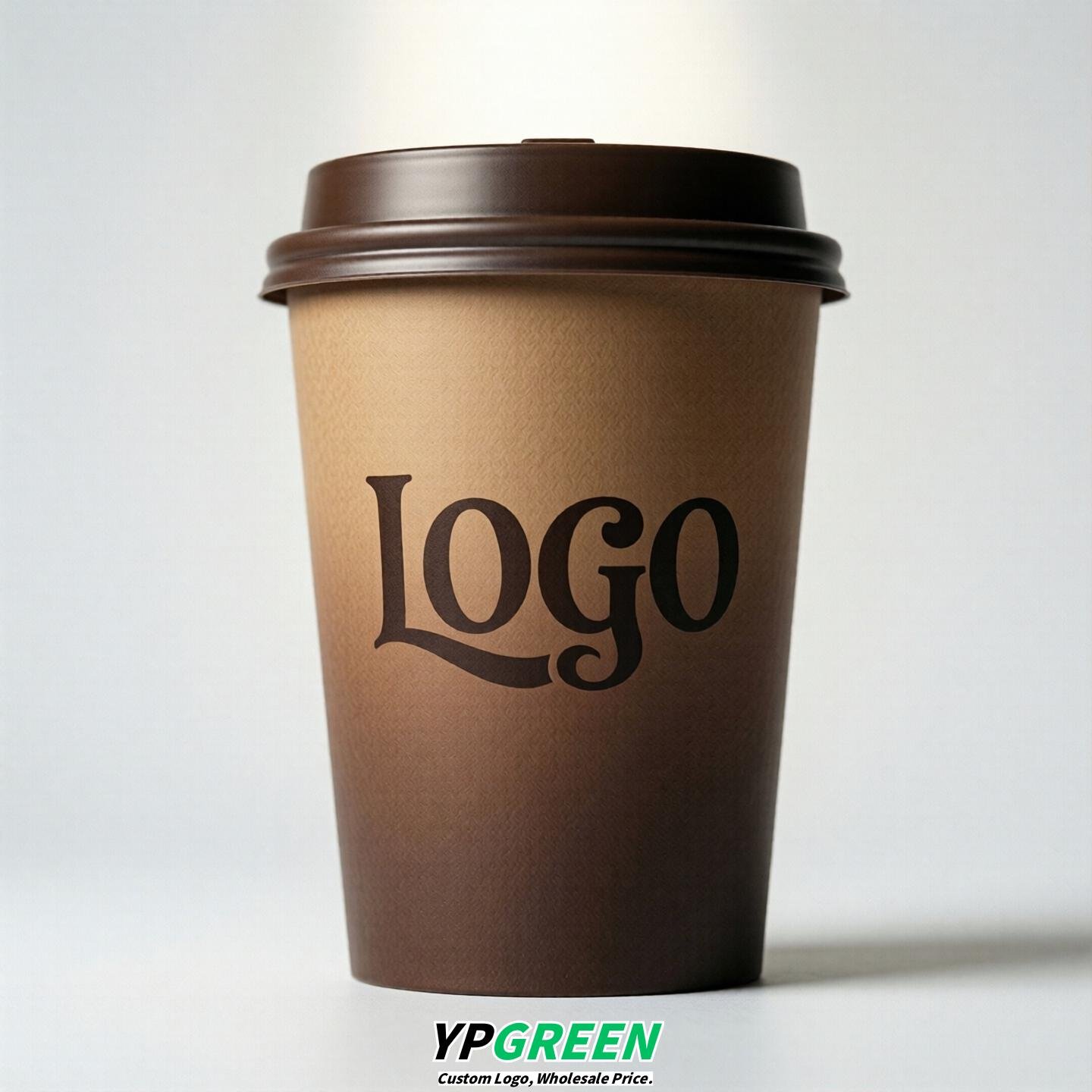 Coffee Gradient Paper Cups 8oz/10oz/12oz/16oz/20oz/22oz