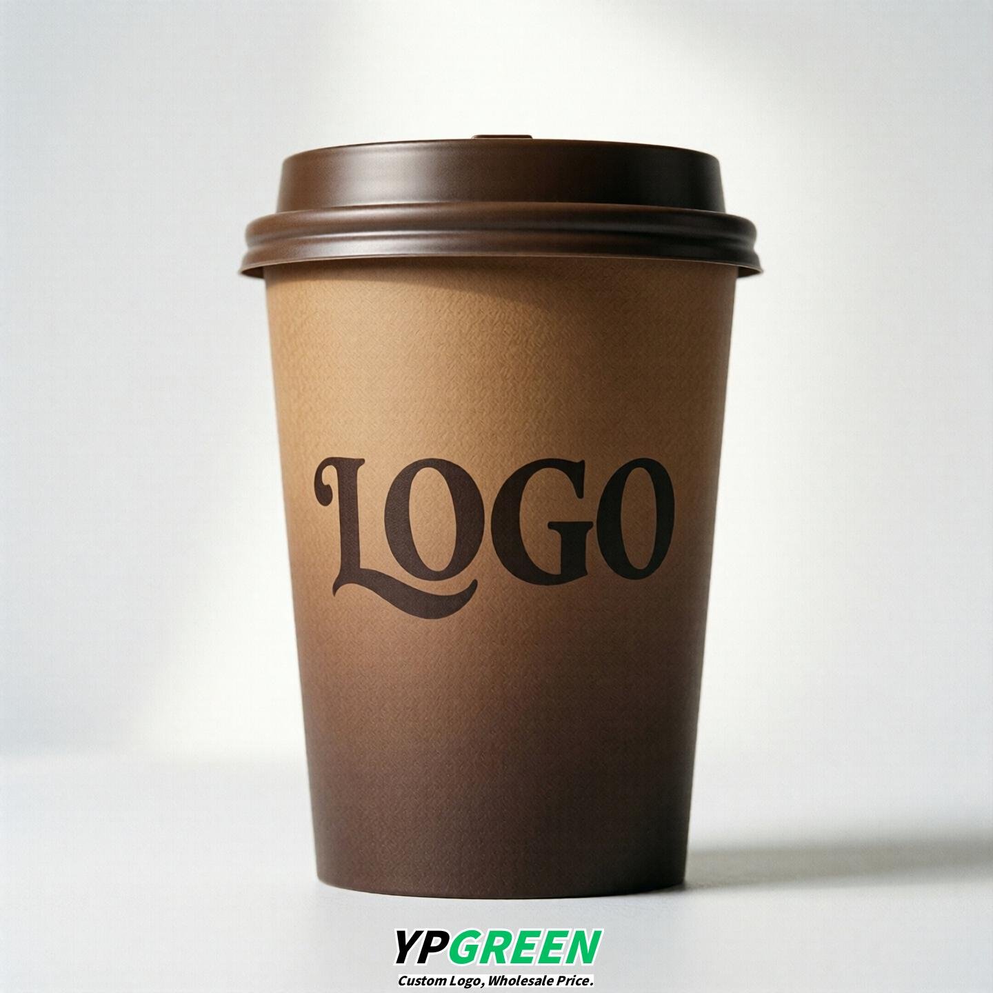 Coffee Gradient Paper Cups 8oz/10oz/12oz/16oz/20oz/22oz