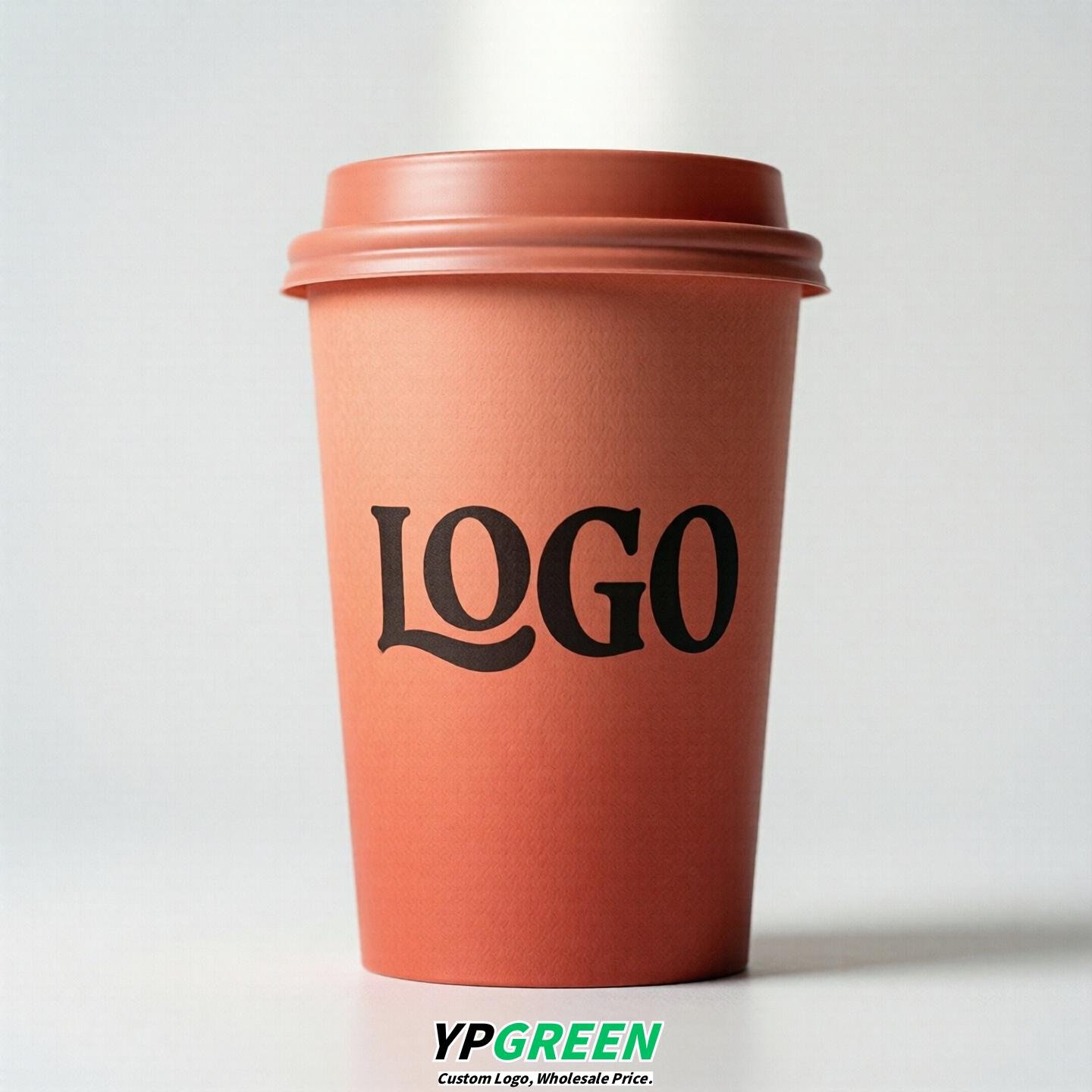 Coral Gradient Paper Cups 8oz/10oz/12oz/16oz/20oz/22oz