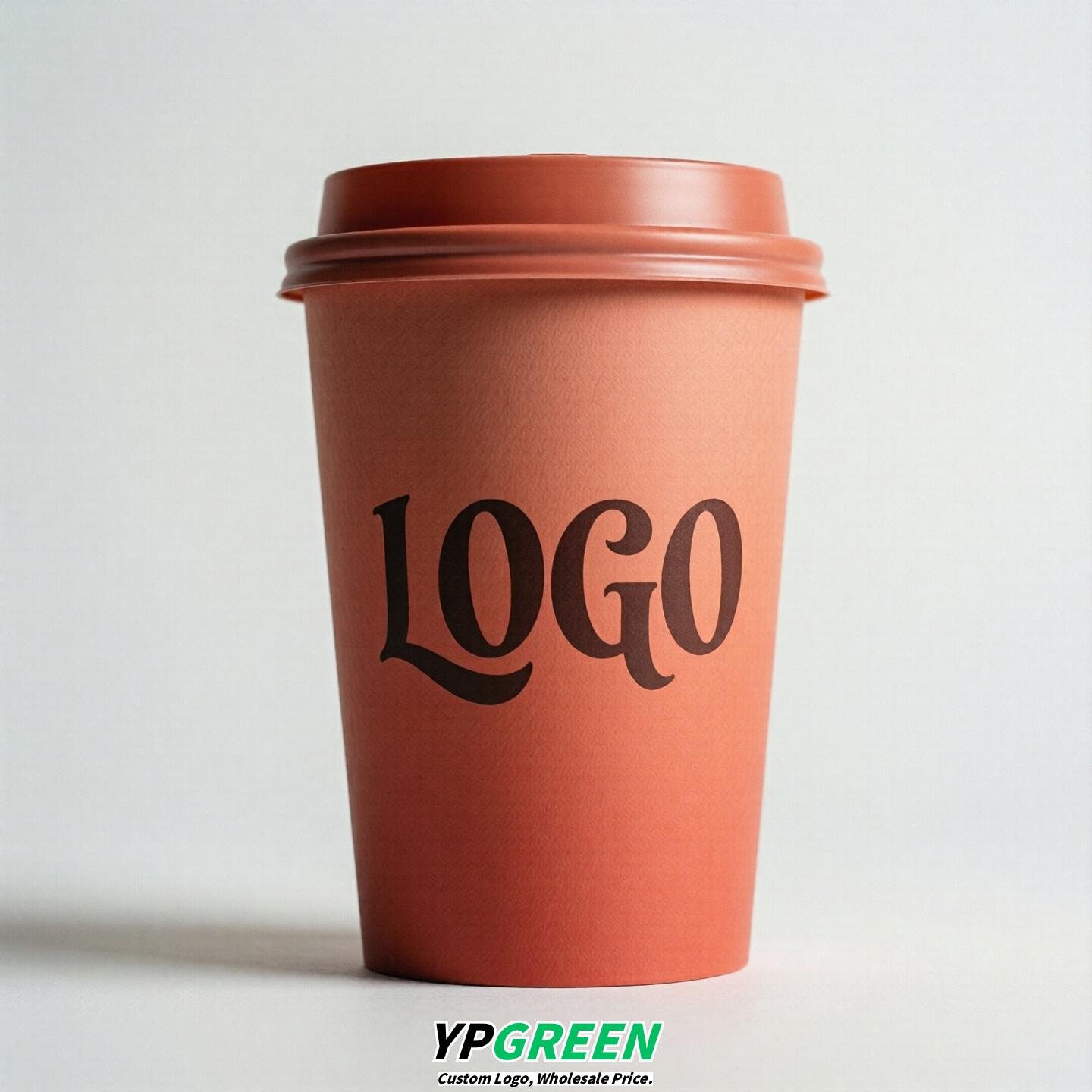 Coral Gradient Paper Cups 8oz/10oz/12oz/16oz/20oz/22oz