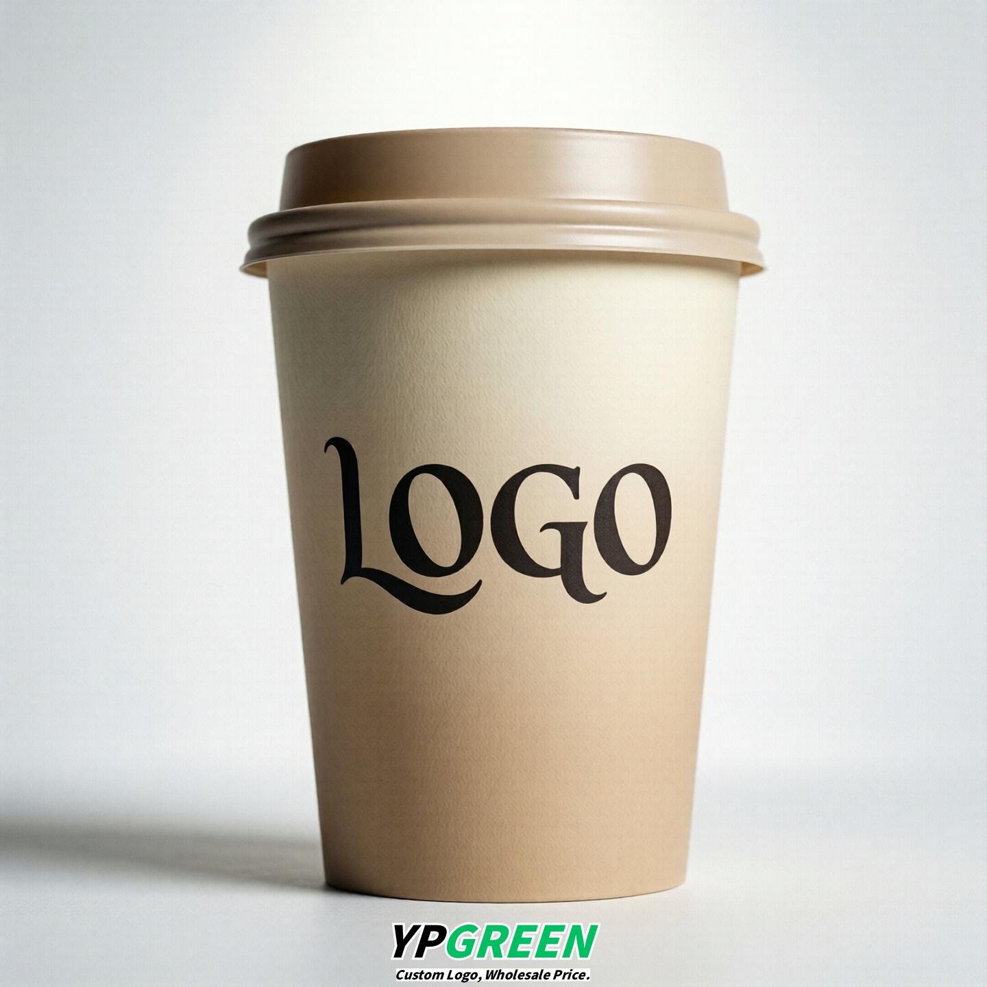 Cream Gradient Paper Cups 8oz/10oz/12oz/16oz/20oz/22oz
