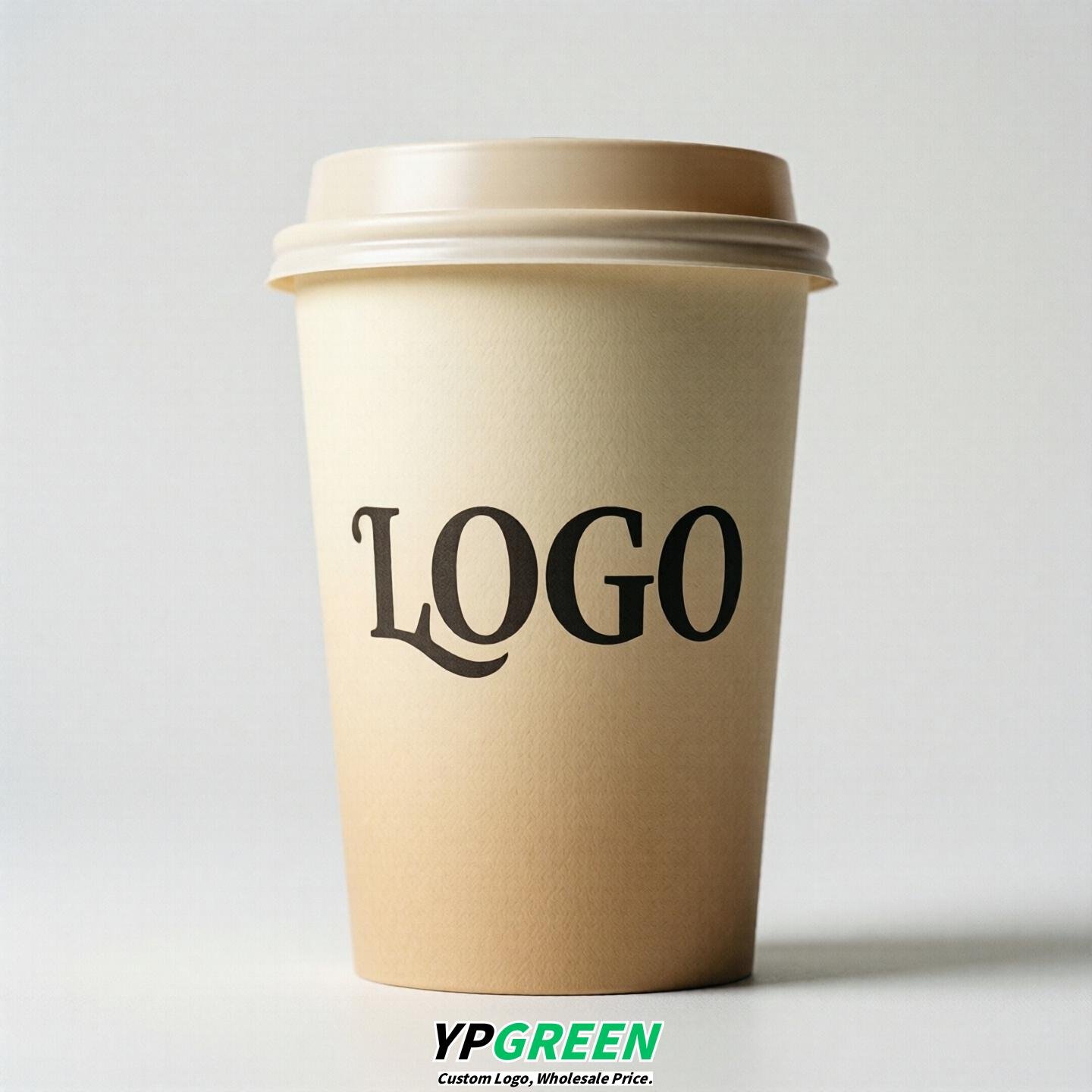Cream Gradient Paper Cups 8oz/10oz/12oz/16oz/20oz/22oz