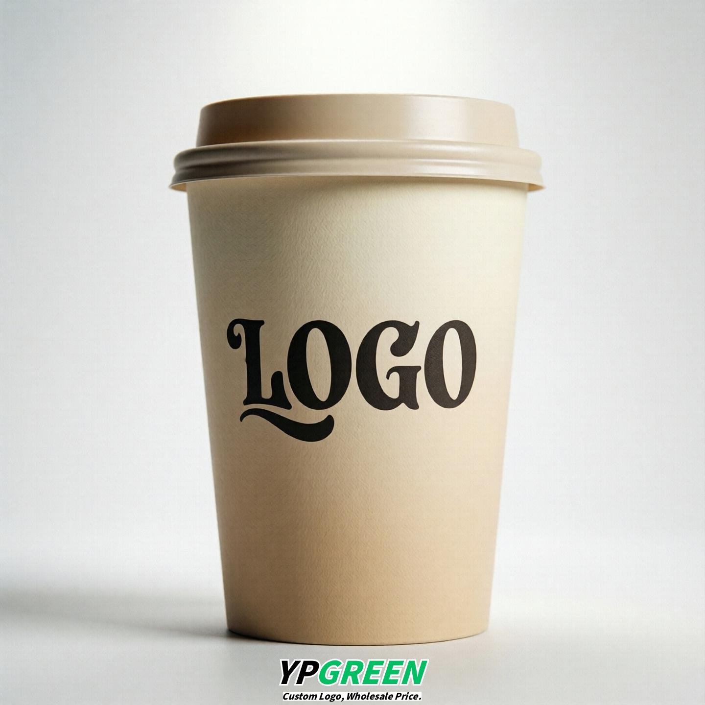 Cream Gradient Paper Cups 8oz/10oz/12oz/16oz/20oz/22oz