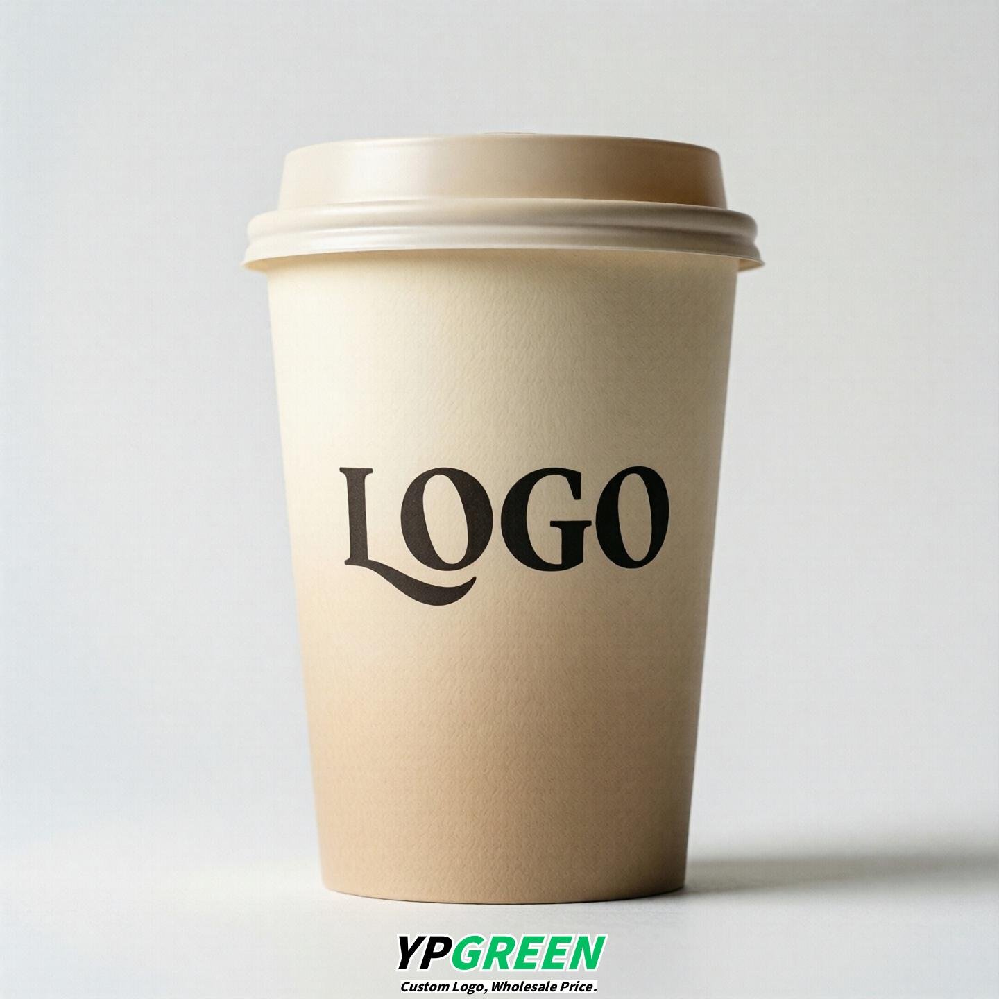 Cream Gradient Paper Cups 8oz/10oz/12oz/16oz/20oz/22oz