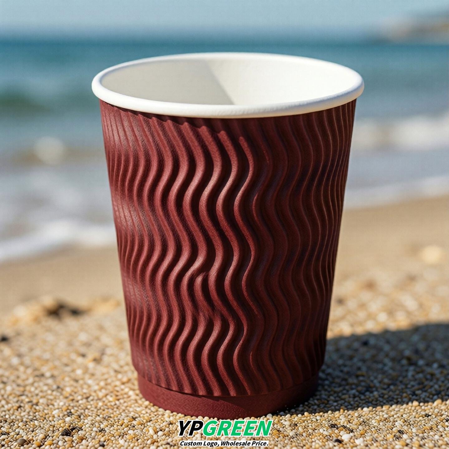 Crimson Embossed Paper Cups 10oz/12oz/16oz/20oz/22oz Crimson Embossed Paper Cups 10oz/12oz/16oz/20oz/22oz