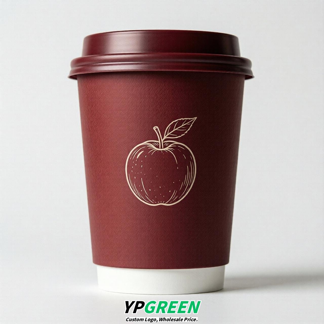 Crimson Fruits Paper Cups with Lids 8-24oz