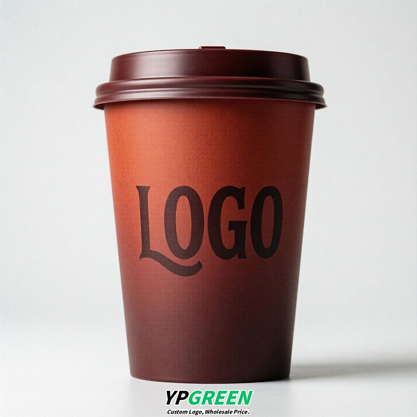 Crimson Gradient Paper Cups 8oz/10oz/12oz/16oz/20oz/22oz