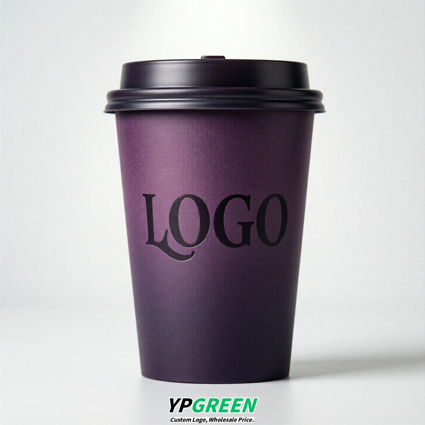 Dark Violet Gradient Paper Cups 8oz/10oz/12oz/16oz/20oz/22oz