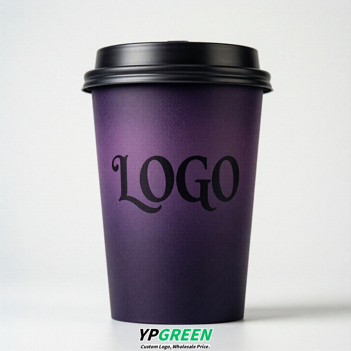 Dark Violet Gradient Paper Cups 8oz/10oz/12oz/16oz/20oz/22oz