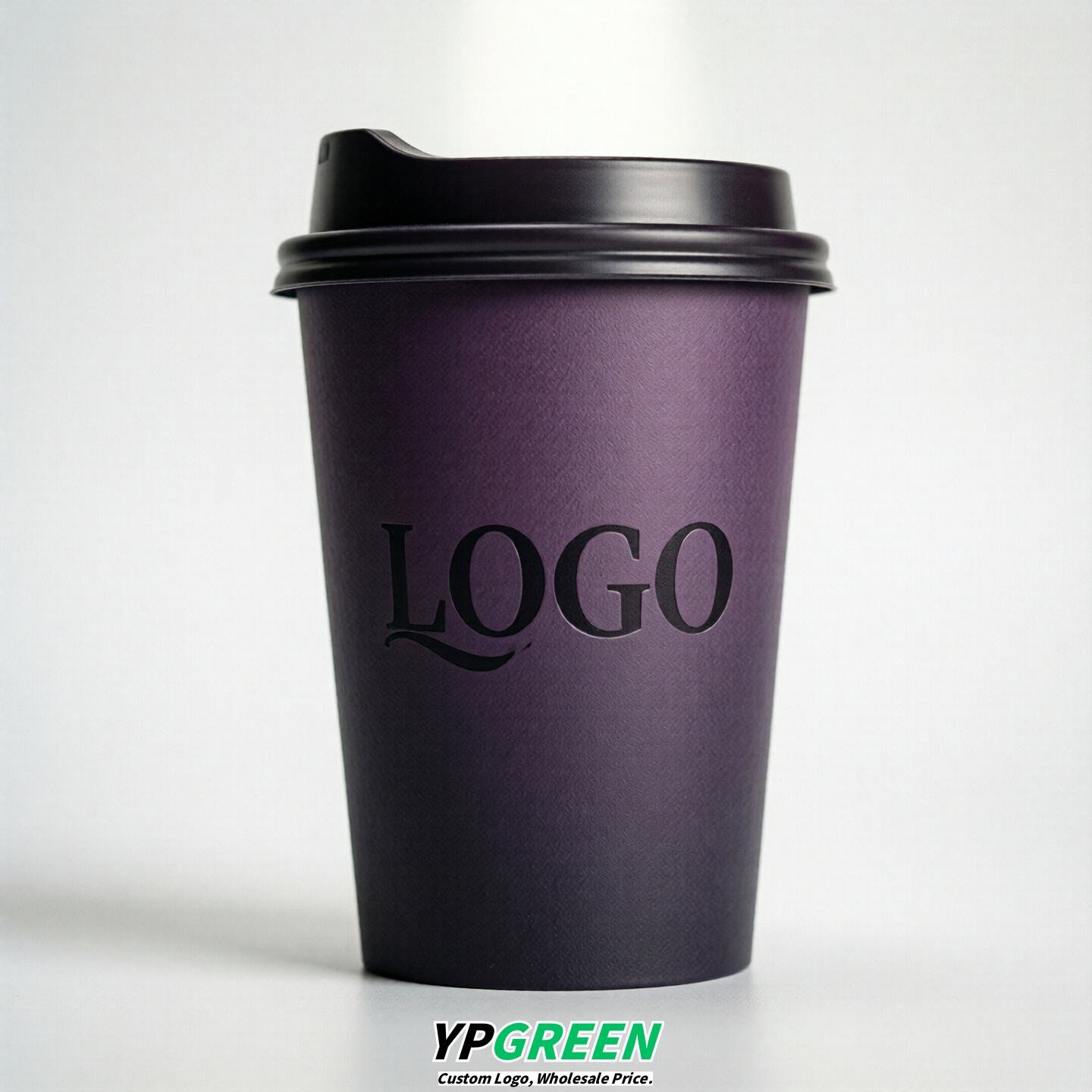 Dark Violet Gradient Paper Cups 8oz/10oz/12oz/16oz/20oz/22oz