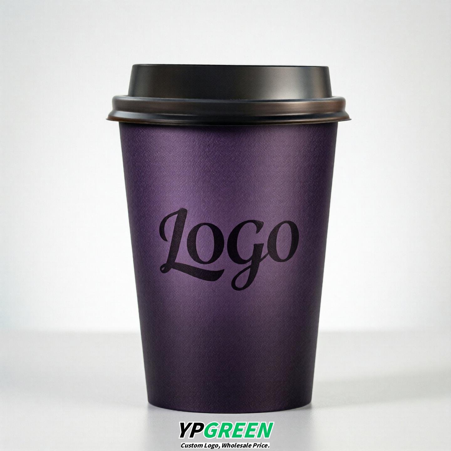 Dark Violet Gradient Paper Cups 8oz/10oz/12oz/16oz/20oz/22oz