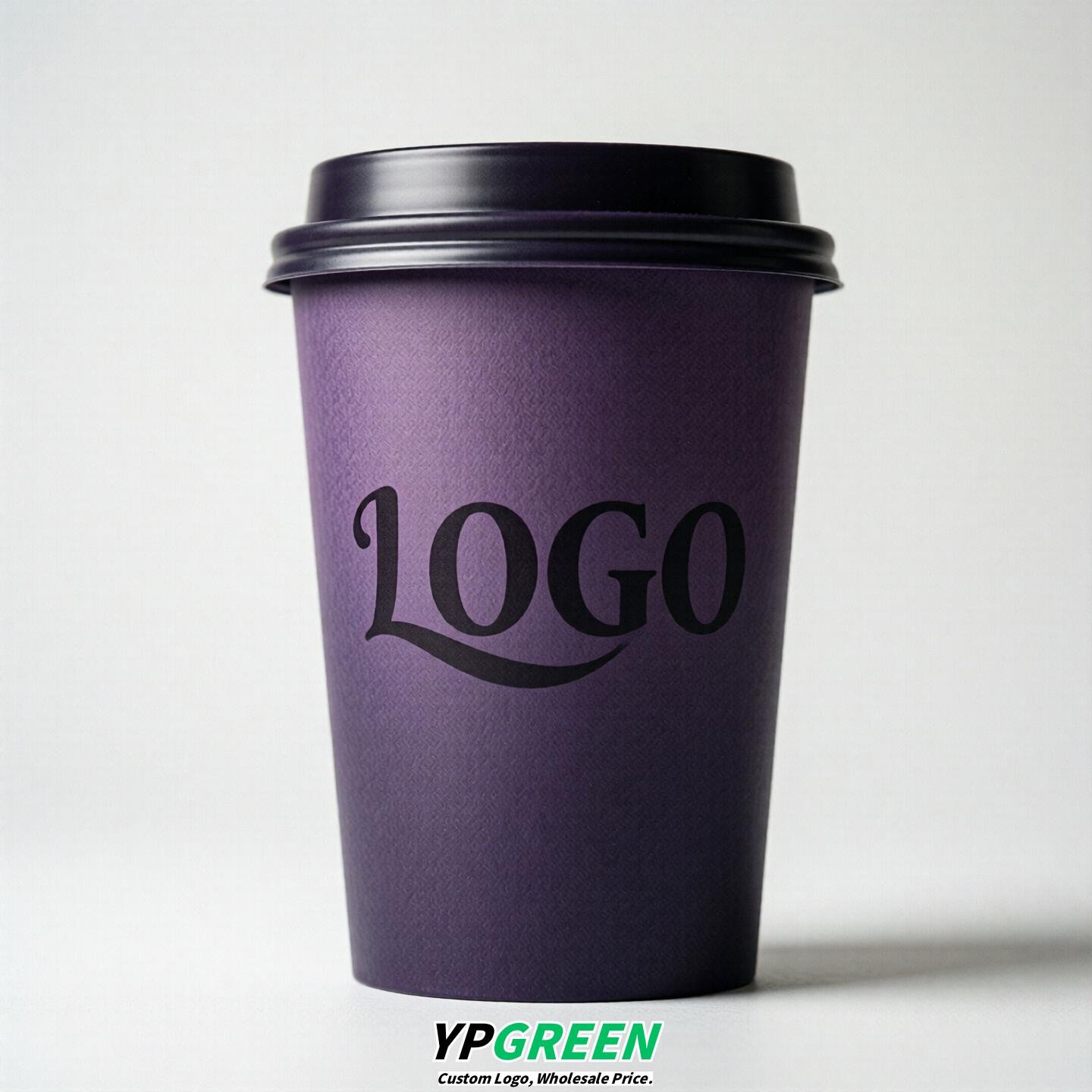 Dark Violet Gradient Paper Cups 8oz/10oz/12oz/16oz/20oz/22oz