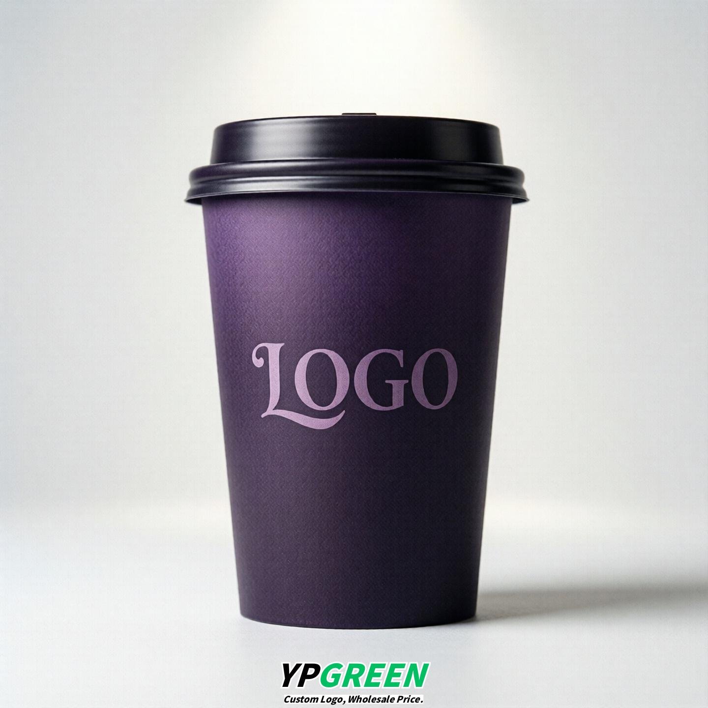 Dark Violet Gradient Paper Cups 8oz/10oz/12oz/16oz/20oz/22oz