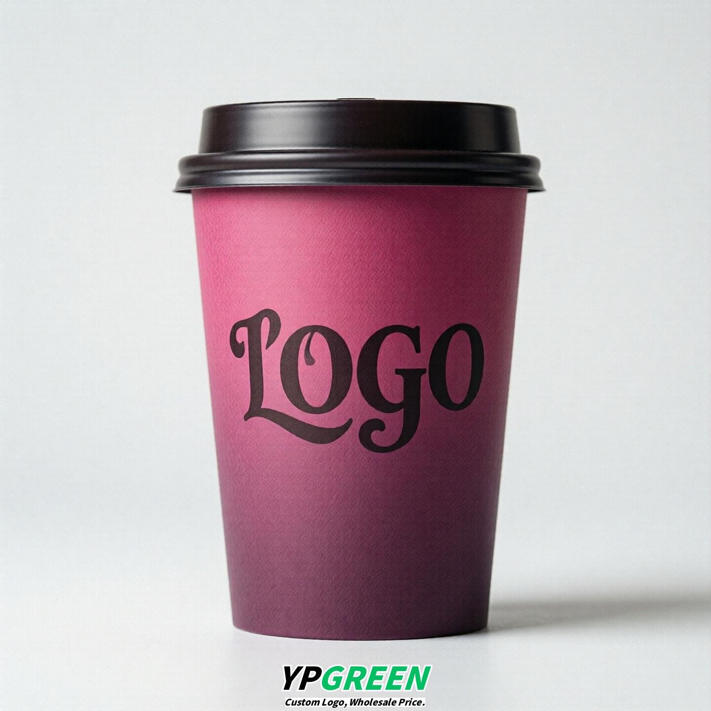 Fuchsia Gradient Paper Cups 8oz/10oz/12oz/16oz/20oz/22oz