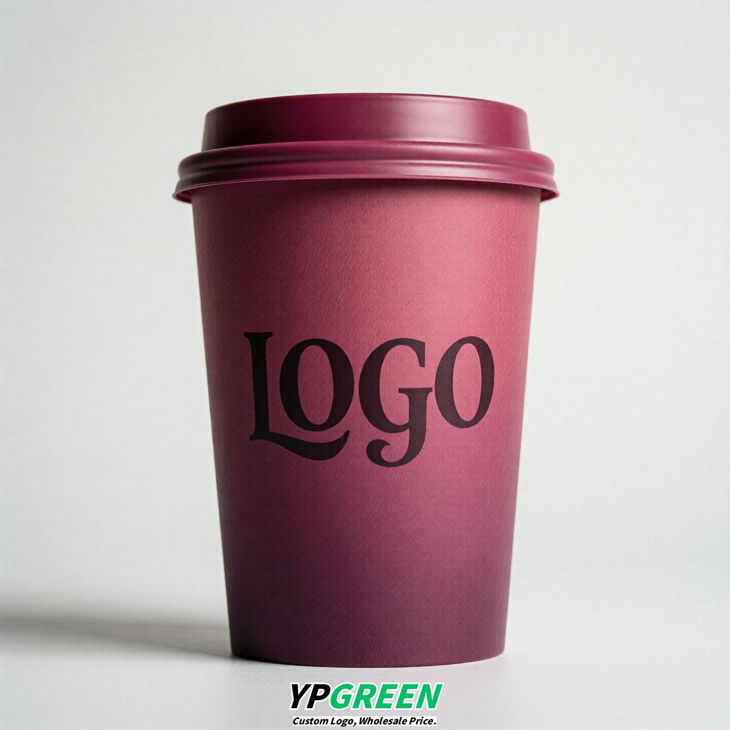 Fuchsia Gradient Paper Cups 8oz/10oz/12oz/16oz/20oz/22oz