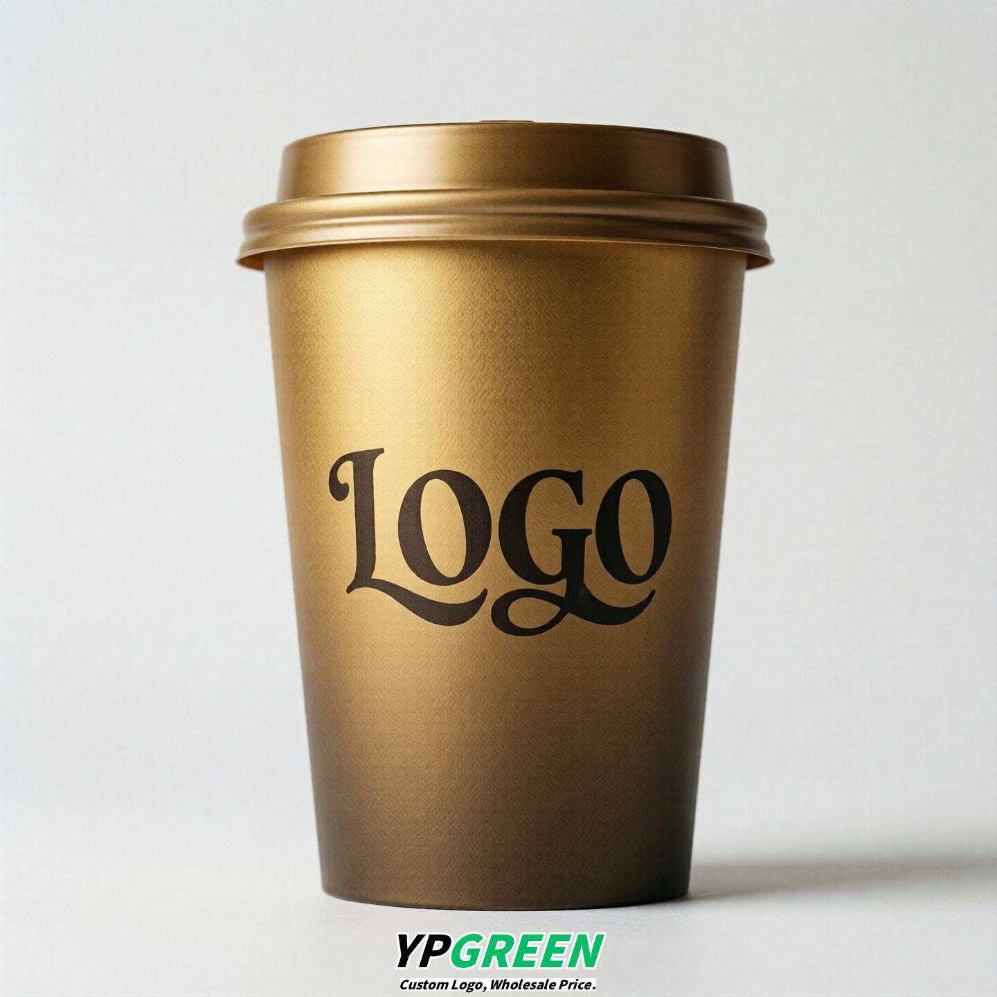 Gold Gradient Paper Cups 8oz/10oz/12oz/16oz/20oz/22oz