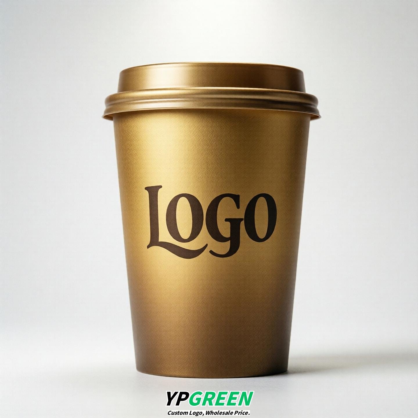 Gold Gradient Paper Cups 8oz/10oz/12oz/16oz/20oz/22oz