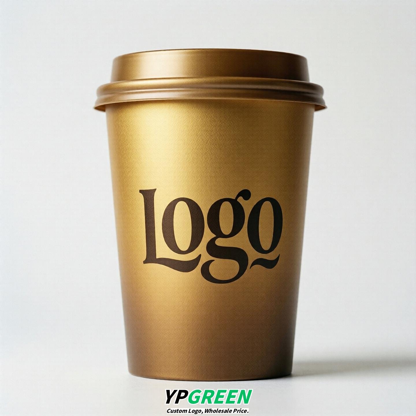 Gold Gradient Paper Cups 8oz/10oz/12oz/16oz/20oz/22oz