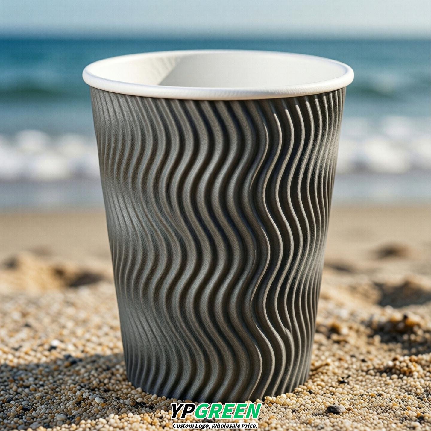 Gray Embossed Paper Cups 10oz/12oz/16oz/20oz/22oz Gray Embossed Paper Cups 10oz/12oz/16oz/20oz/22oz