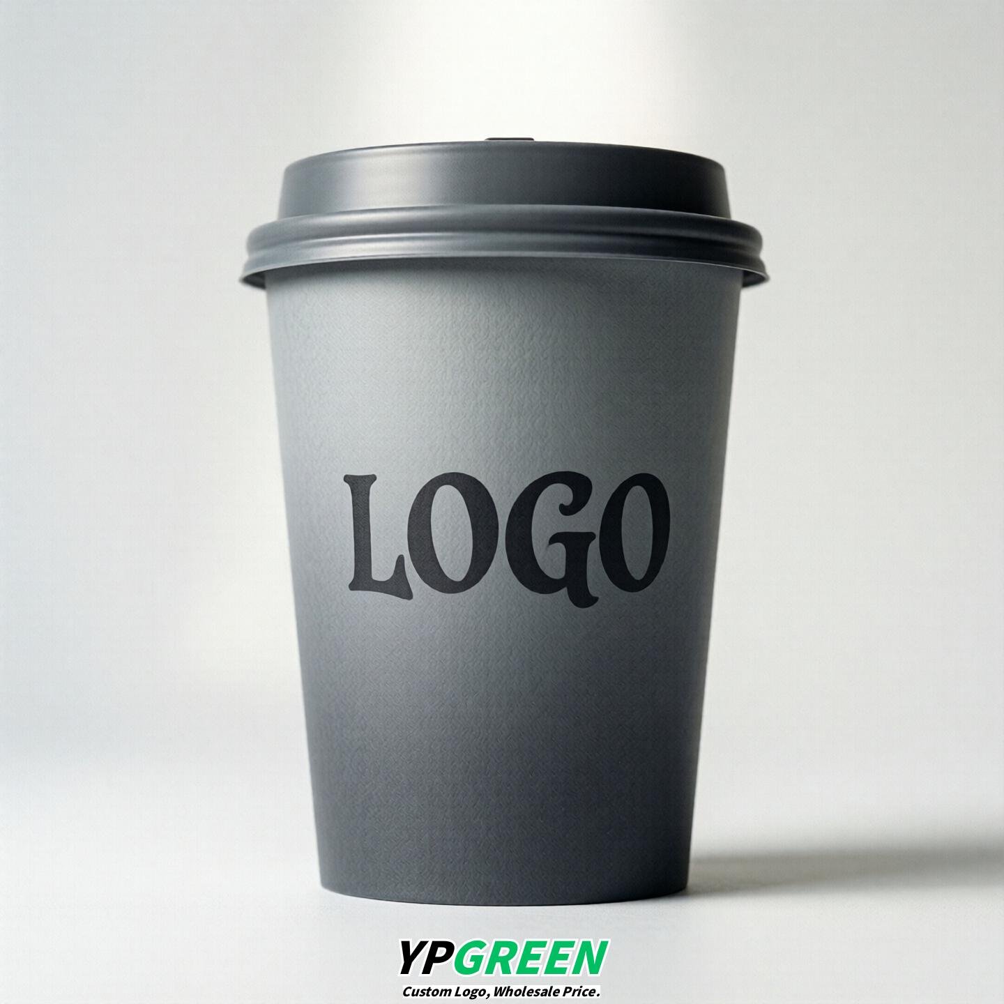 Gray Gradient Paper Cups 8oz/10oz/12oz/16oz/20oz/22oz