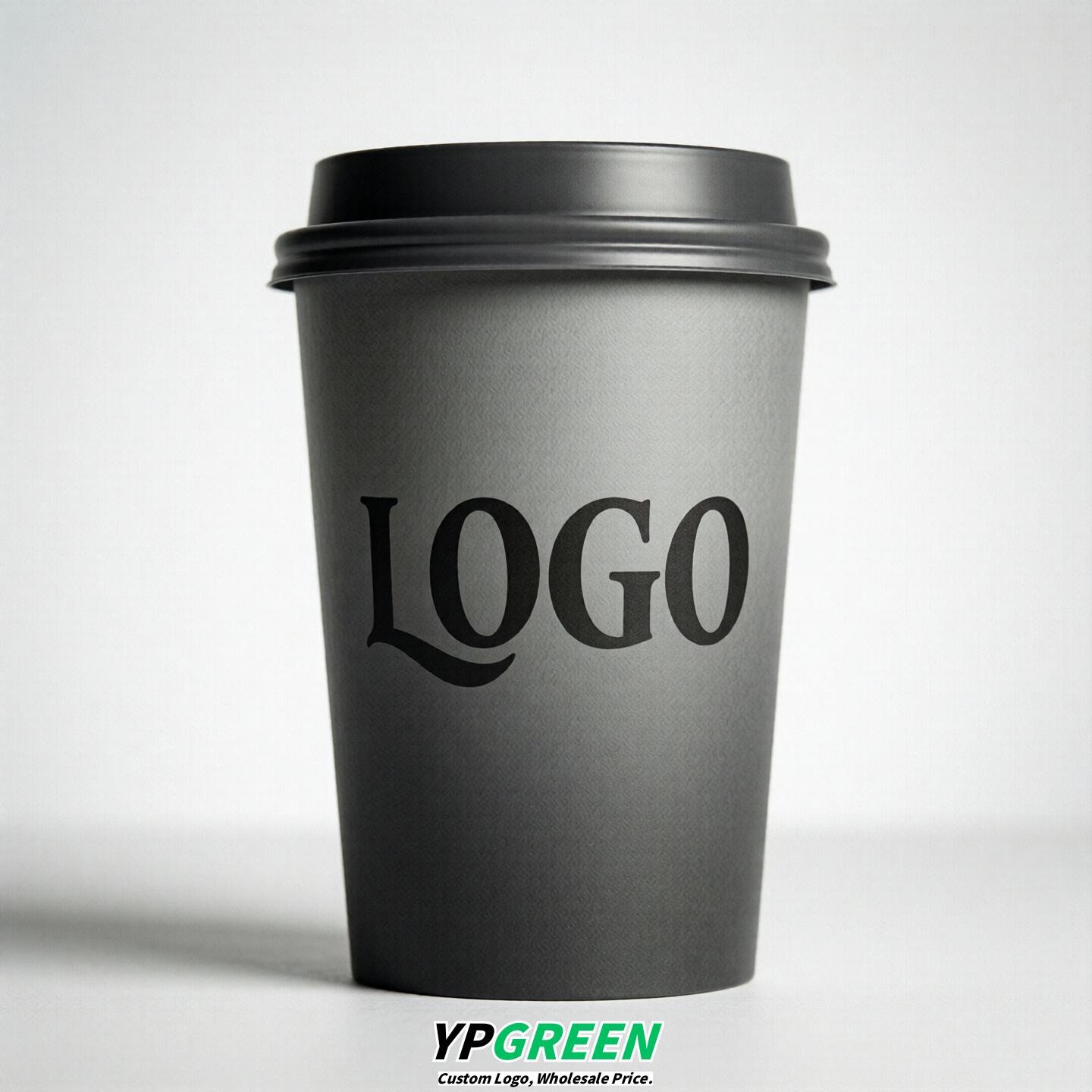 Gray Gradient Paper Cups 8oz/10oz/12oz/16oz/20oz/22oz
