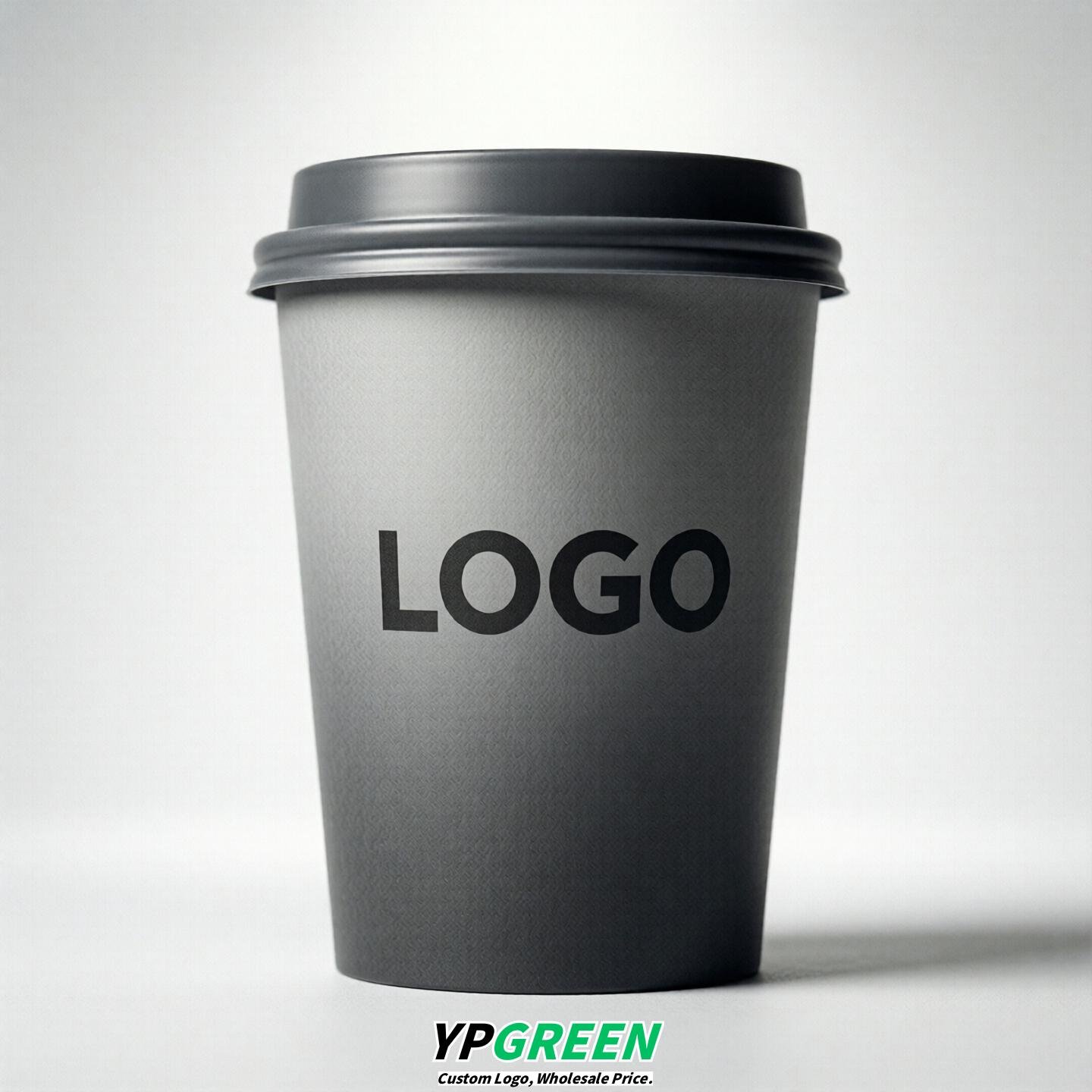 Gray Gradient Paper Cups 8oz/10oz/12oz/16oz/20oz/22oz