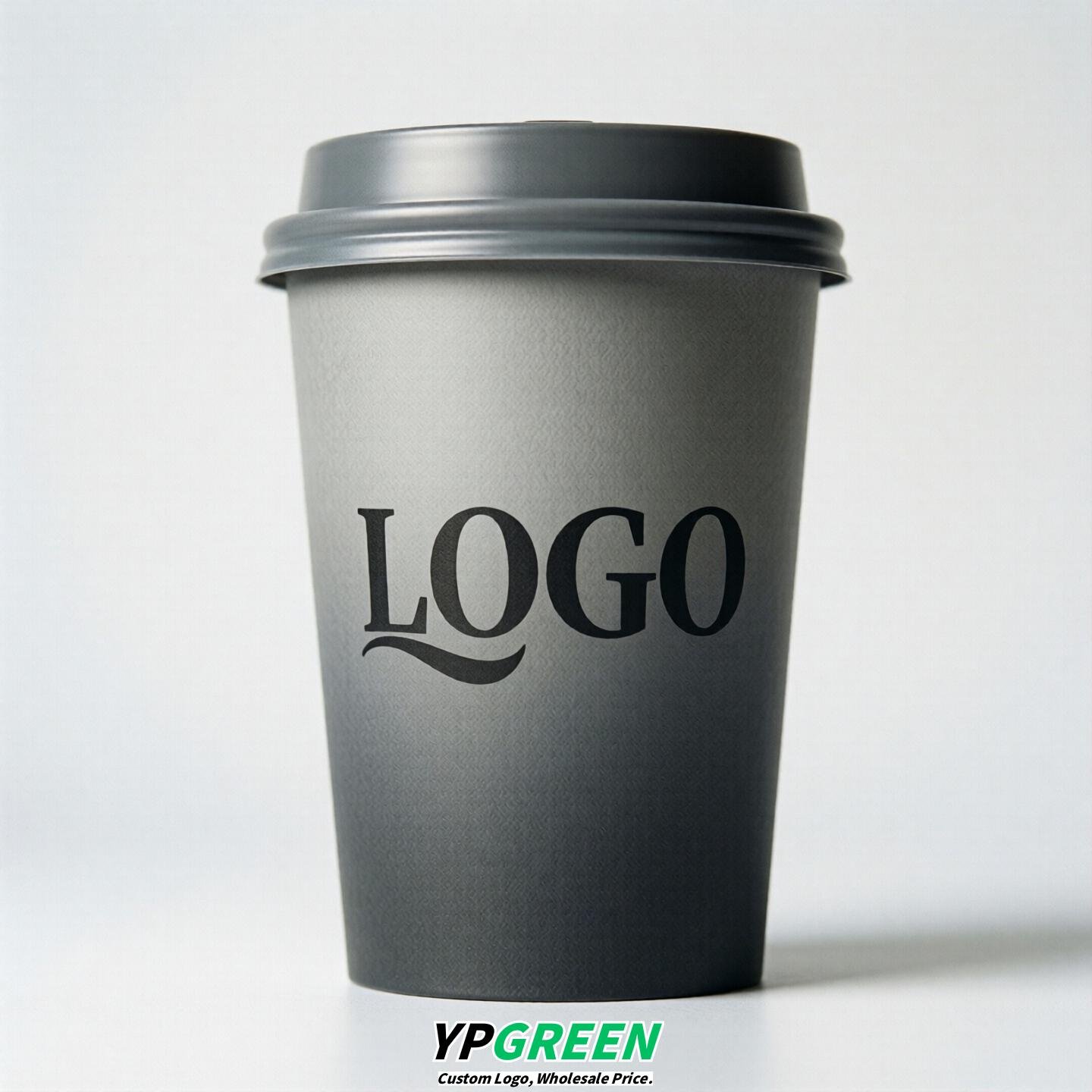 Gray Gradient Paper Cups 8oz/10oz/12oz/16oz/20oz/22oz