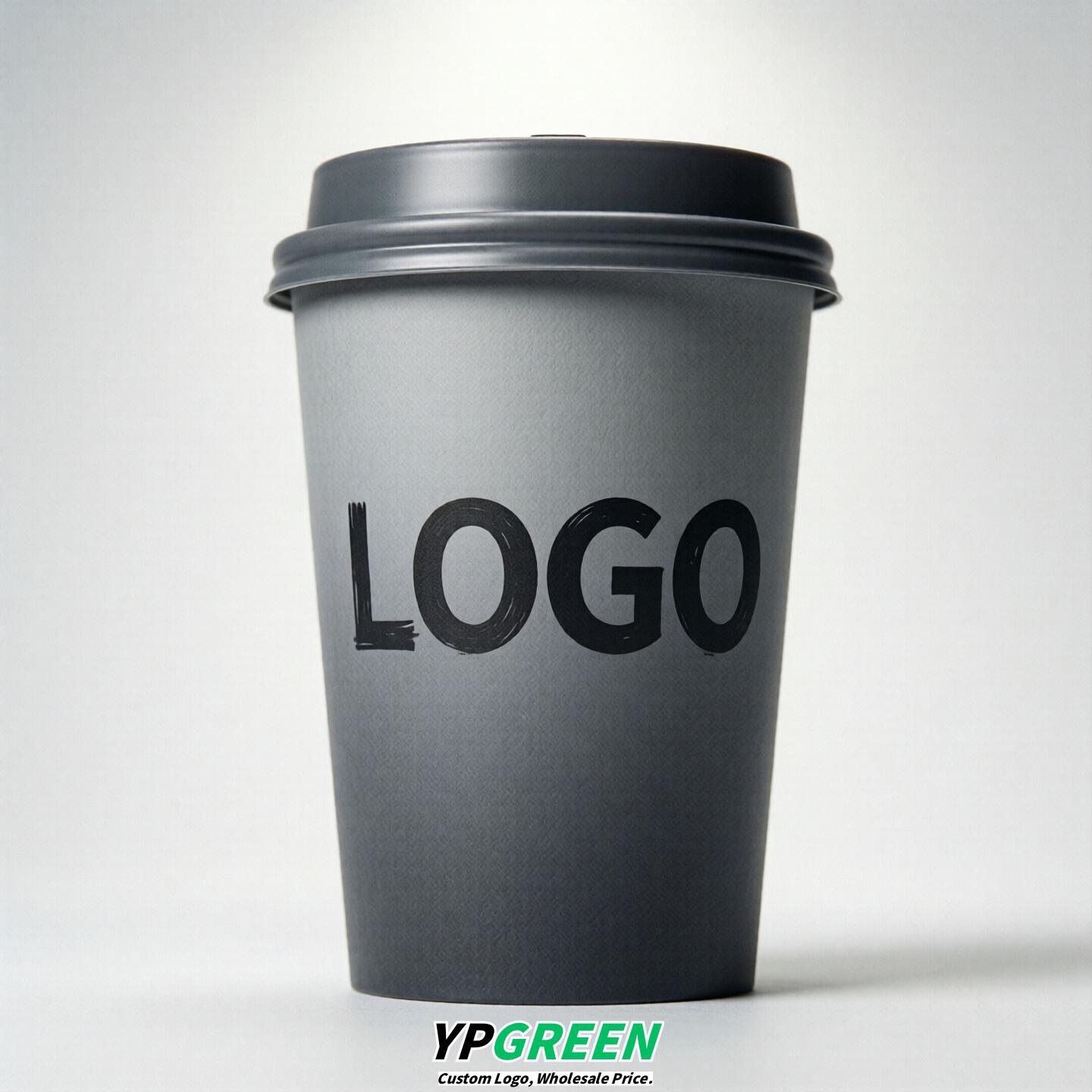 Gray Gradient Paper Cups 8oz/10oz/12oz/16oz/20oz/22oz