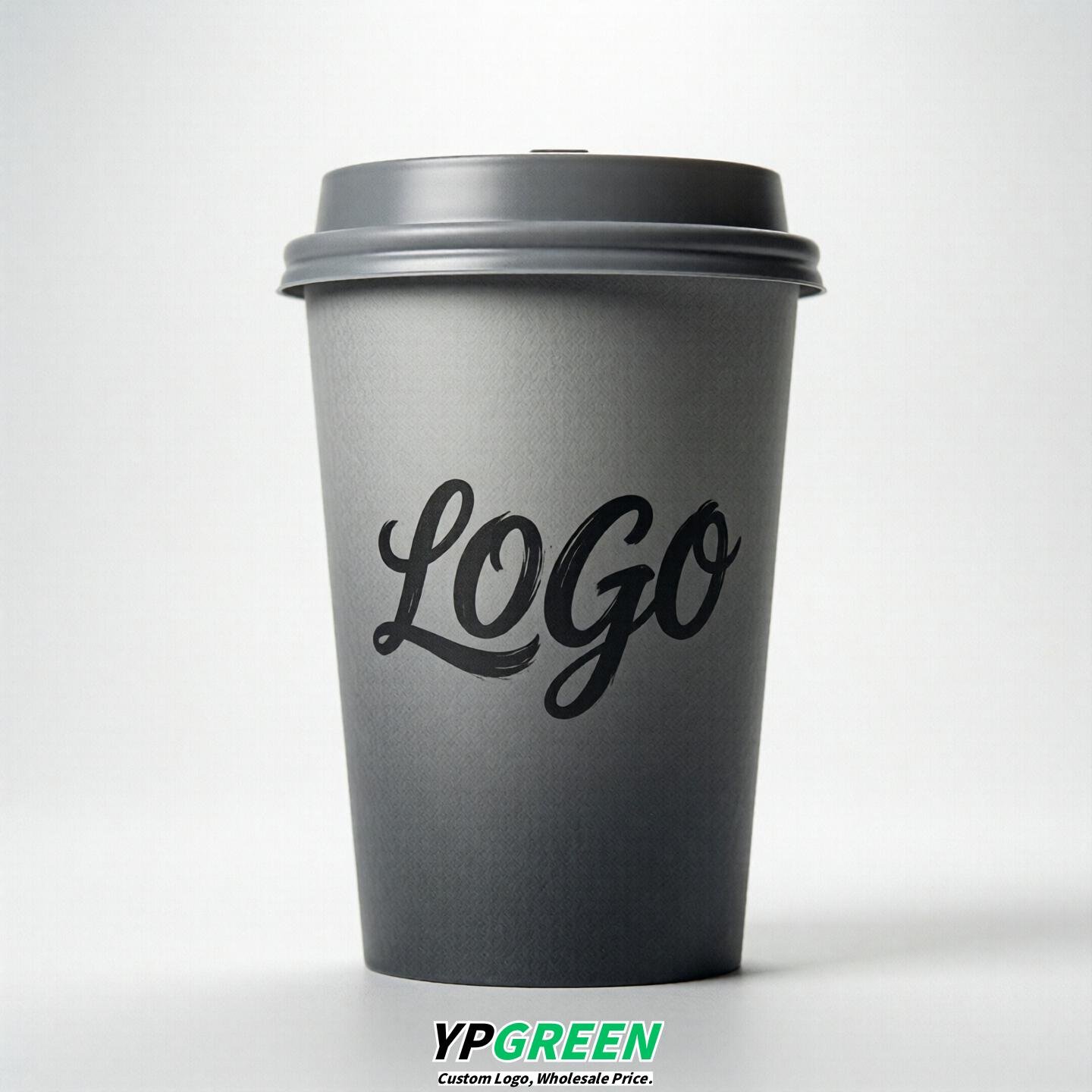 Gray Gradient Paper Cups 8oz/10oz/12oz/16oz/20oz/22oz